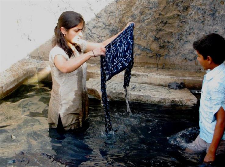 Washing And Drying Block Printing